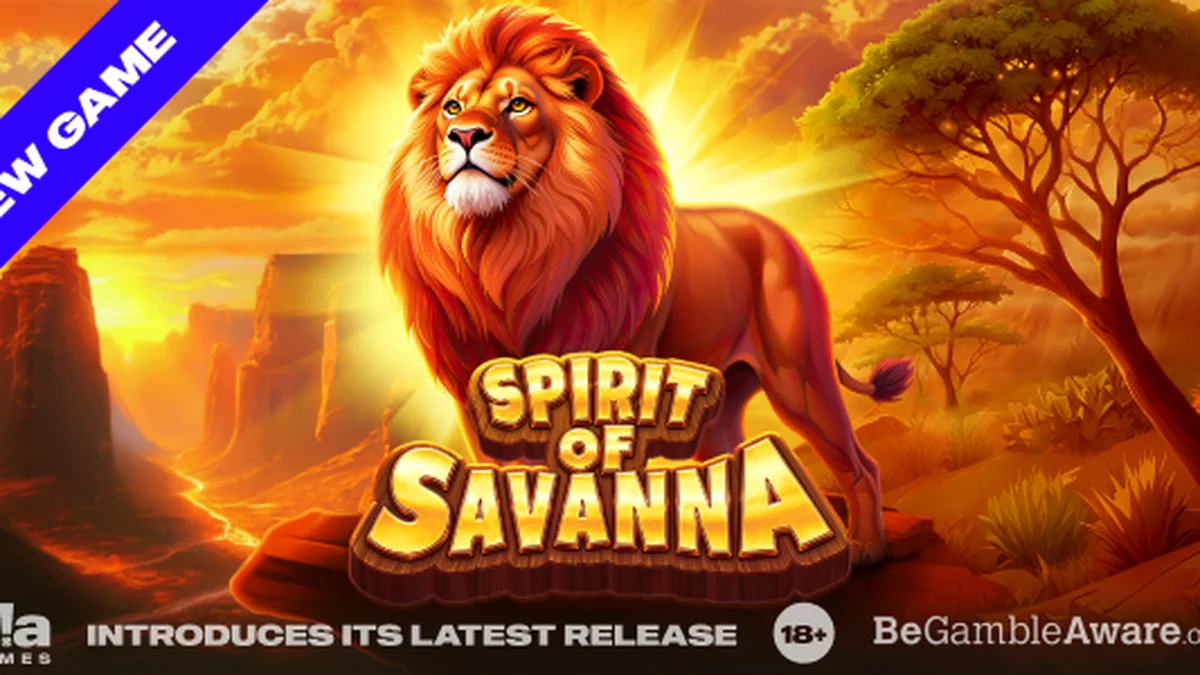 Pemandangan padang savana yang eksotis sebagai latar belakang slot Spirit of Savanna