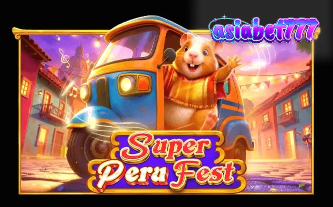 Suasana meriah dalam permainan slot Super Peru Fest dengan elemen budaya Amerika Selatan