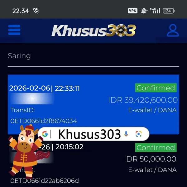 KHUSUS303 Bonus Member Baru 100%